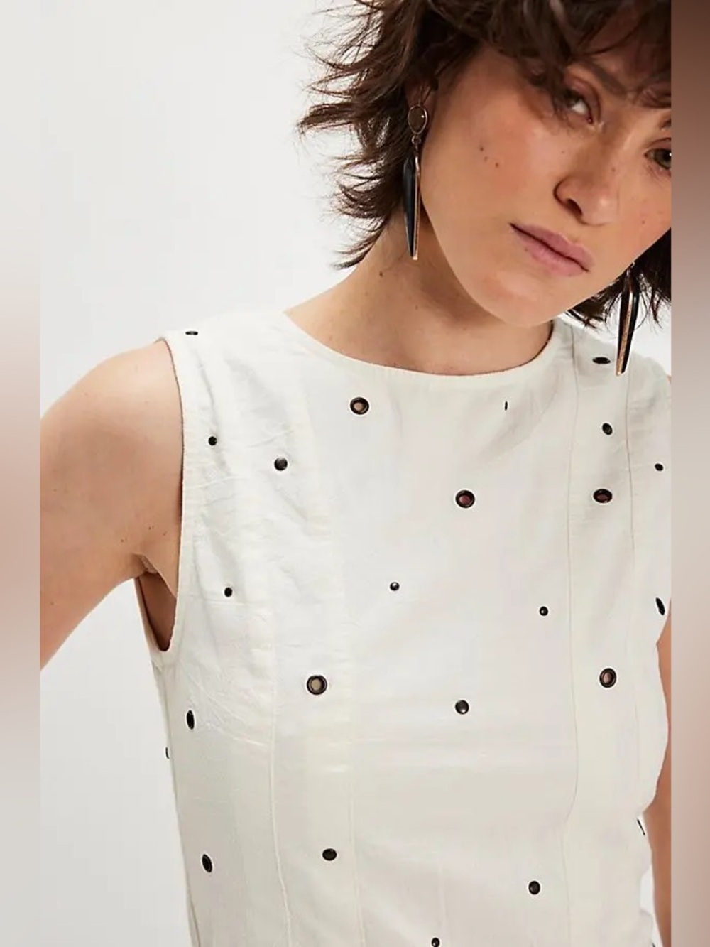 FREE PEOPLE TOUCH OF METAL TANK - Picture 3 of 8